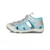 Sandály DDstep G065-338EM stříbrná/sv.modrá květ (Barva modrá, Velikost boty 26)