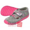 Obuv celoroční Fare bare 51122 šedá/růžová (Barva šedá, Velikost boty 24)