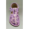 Bačkůrky Rak 100015-4 fialová/motýlci (Barva fialová, Velikost boty 22)