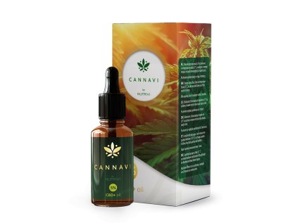 Cannavi by Nutrivi 20% CBD+ Oil Full Spectrum 10 ml, full spektrum kanabinoidů, kanabinoidov s flavonoidy a terpeny, flavonoidmi a terpénmi