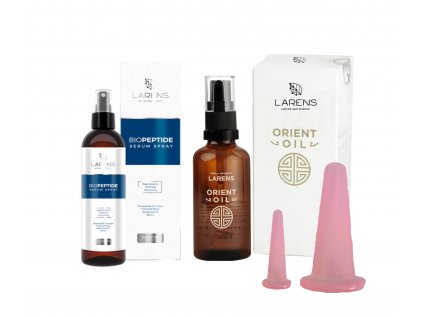 Larens Orient oil masážny set, relaxační, relaxačná masáž obličeje, tváre, massage set