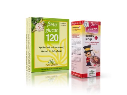 Beta Glucan 120 a Beta Beta glucan Dětský sirup+
