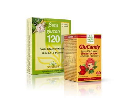 Balíček: Beta Glucan 120 a GluCandy 60 tabliet