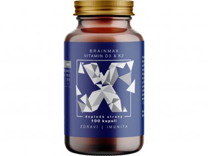 brainmax vitamin d3 k2 d3 5000 iu k2 jako mk7 150 mcg 100 kapsli
