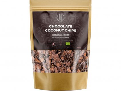 brainmax pure kokosove chipsy v cokolade bio 250g