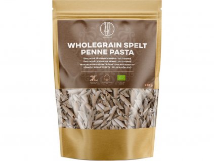 brainmax pure spaldove celozrnne testoviny penne bio 250g