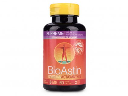 bioastin supreme havajsky astaxanthin vegan 6 mg 60 kapsli 1