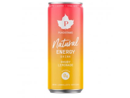 natural energy drink 330ml rhuby lemonade