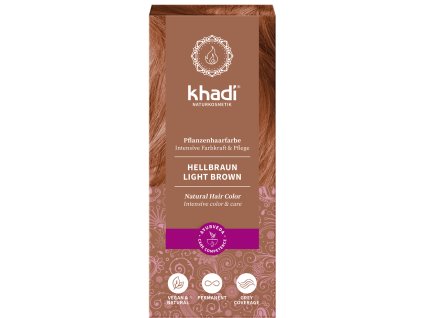 khadi farba na vlasy svetlohnedá