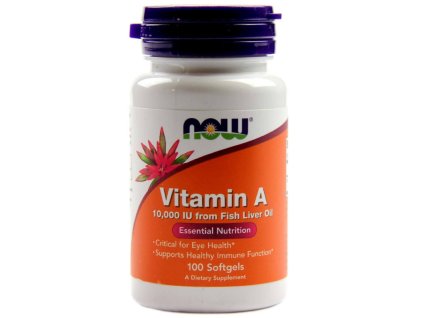 NOW Vitamín A 10.000IU 100 gélových kapsúl