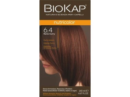 BIOKAP Nutricolor Farba na vlasy Medené kari 6.4