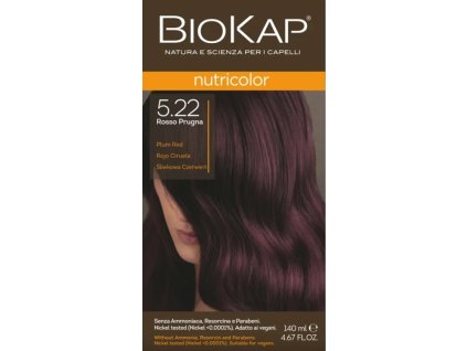 BIOKAP Nutricolor Farba na vlasy Slivková červená 5.22