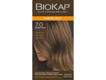 BIOKAP Nutricolor Farba na vlasy Stredne tmavý blond 7.0