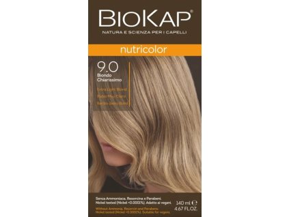 BIOKAP Nutricolor Farba na vlasy Extra svetlý blond 9.0