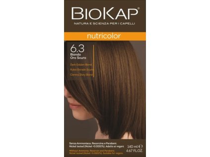 BIOKAP Nutricolor Farba na vlasy Tmavý zlatý blond 6.3