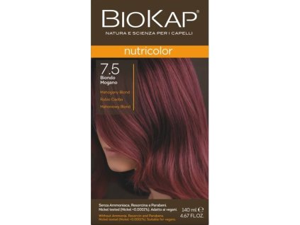 BIOKAP Nutricolor Farba na vlasy Mahagónový blond 7.5