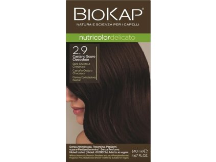 BIOKAP Nutricolor Delicato Farba na vlasy Tmavý čokoládový gaštan 2.90