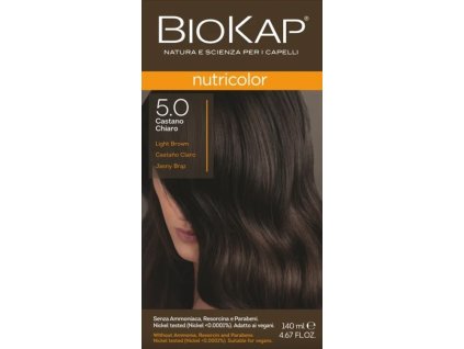 BIOKAP Nutricolor Farba na vlasy Svetlá hnedá 5.0
