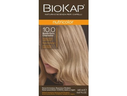BIOKAP Nutricolor Farba na vlasy Extra svetlý zlatý blond 10.0