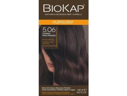 BIOKAP Nutricolor Farba na vlasy Muškátový orech 5.06