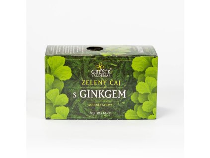 Grešík Zelený čaj s ginkom, 20x1,5g