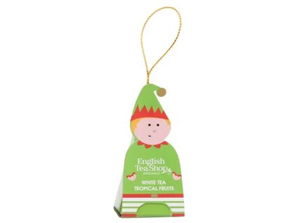 Vianočná figúrka Škriatok - biely čaj BIO s tropickým ovocím 2g.webp