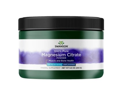 52503 swan magnezium citrat 630mg prasok 244g