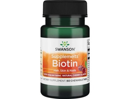 52932 swan biotin 5000mcg 60tbl cherry