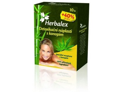 Herbalex detoxikačné náplaste na očistu organizmu s konope