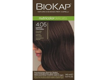 BIOKAP Nutricolor Delicato Farba na vlasy Gaštanová čokoláda 4.05