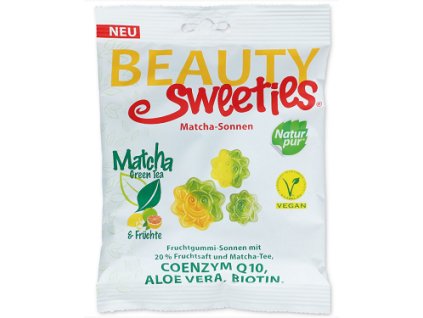 N.A Beauty Sweeties ovocné želé Matcha slniečka, 125 g