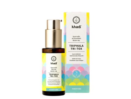 khadi elixir olej pre pokozku a dusu triphala tri tox