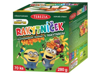 Rakytníček Multivitaminové želatinky s rakytníkem Mimoni 70 ks.jpg