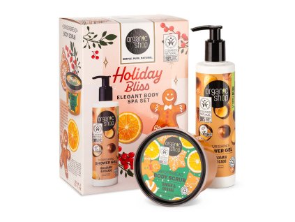 Organic shop Vianočný kúpeľový set Holiday Bliss 280ml/250ml