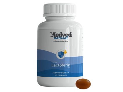 Medveď natural Lactoferin pure liquid 60 kapsúl
