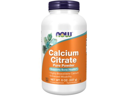NOW Calcium Citrate Čistý prášok 227 g