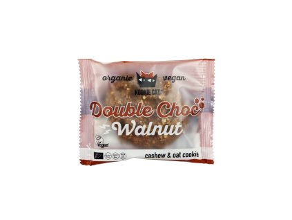 Cookie kakaové s kousky čokolády a vlašskými ořechy veganské bezlepkové 50 g BIO KOOKIE CAT