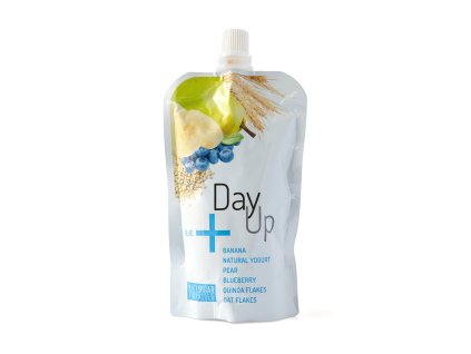 Dezert ovocný banán, hruška, borůvka s jogurtem a cereáliemi - kapsička 120 g DAY UP