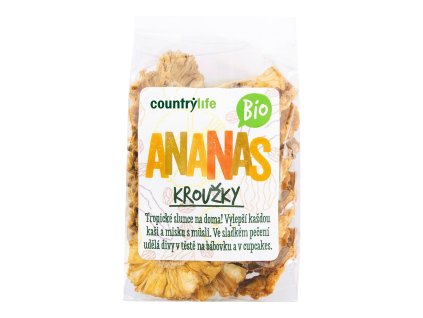 Ananas kroužky sušené 100 g BIO COUNTRY LIFE