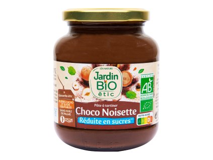 Pomazánka čokoládovo-lískooříšková se sníženým obsahem cukru 350 g BIO JARDIN BIO