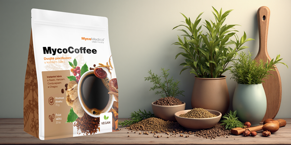 MycoCoffee - káva s vitálními houbami pro energii a rovnováhu