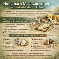 Hund nach Medikamenten – Ernährung ruhig einordnen
