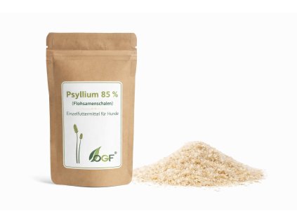 Psyllium 85 % (Flohsamenschalen) – Einzelfuttermittel in Verpackung