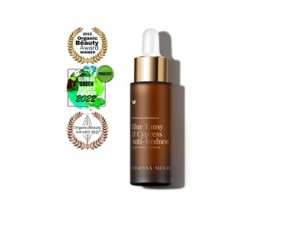 Vanessa Megan Zklidňující hydra sérum s Blue Tansy a koloidním stříbrem 30 ml (Blue Tansy & Cypress Anti-Redness Soothing Serum)