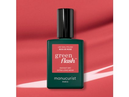 Manucurist Green Flash LED gel na nehty 15 ml BOIS DE ROSE