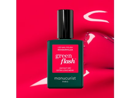 Manucurist Green Flash LED gel na nehty 15 ml BOUGAINVILLEA