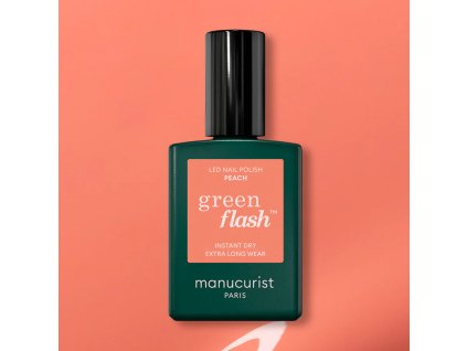 Manucurist Green Flash LED gel na nehty 15 ml PEACH