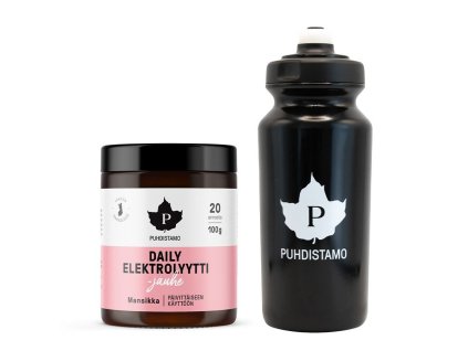 1.PUH Daily Electrolyte Powder 100g jahoda a láhev 500ml ZDARMA 41162 (1)