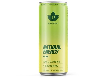 1.PUH Natural Energy Caffeine plus Electrolytes 330ml pear 41185
