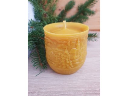 Sviečka zimná krajinka